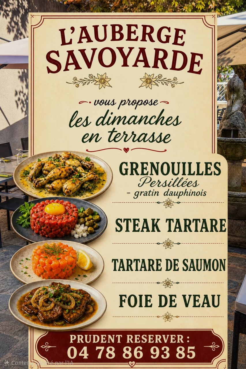 L'Auberge Savoyarde - Pierre Bénite - Restaurant Oullins - les meilleurs restaurant de PIERRE-BENITE